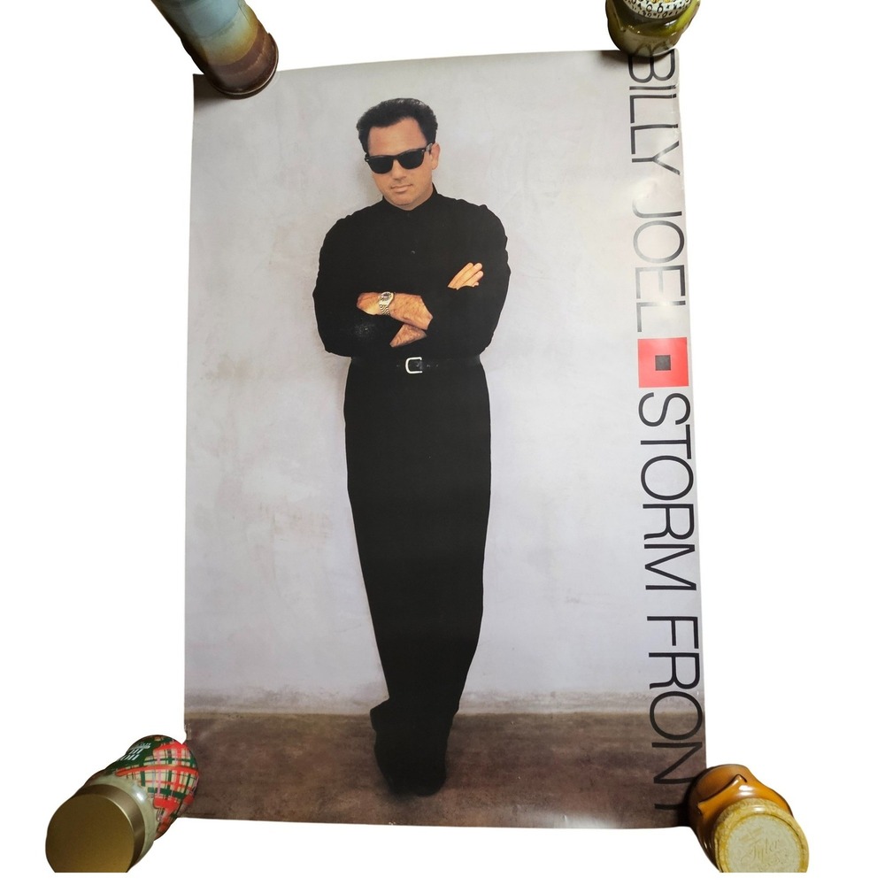 Billy Joel Storm Front Original 1989 Promo Poster 24x36 Vintage CBS Records Rock
